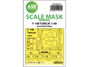 ASK Art Scale Kit Mask M48153 F-14B Tomcat Great Wall Hobby Recto 1/48