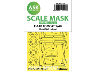 ASK Art Scale Kit Mask M48154 F-14B Tomcat Great Wall Hobby Recto Verso 1/48