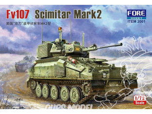 ForeArt maquette militaire 2001 FV-107 Scimitar Mk2 CVR (T) 1/72