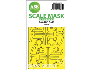 ASK Art Scale Kit Mask M48176 F/A-18F Italeri Recto Verso 1/48