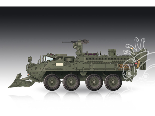 Trumpeter maquette militaire 07456 M1132 Stryker Engineer Squad Vehicle w/SOB 1/72