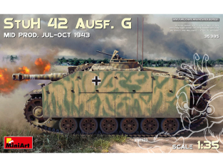 Mini Art maquette militaire 35385 StuH 42 Ausf. G MID PRODUCTION JUILLET-OCTOBRE 1943 1/35