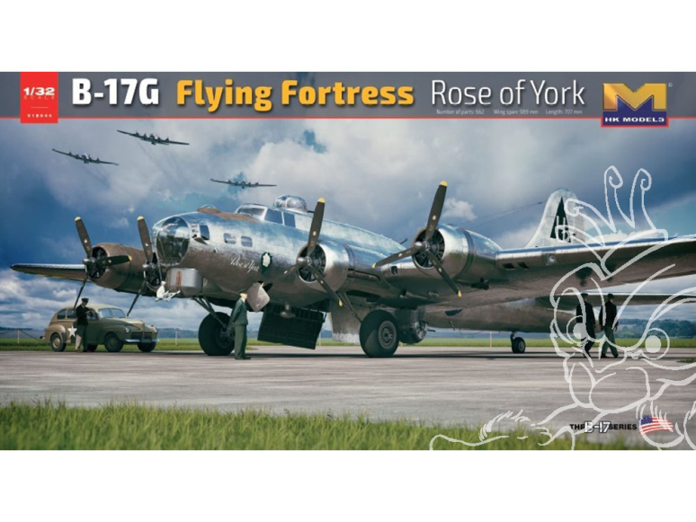 HK Models maquette avion 01E044 B-17G Flying Fortress Rose of York Édition limitée 1/32