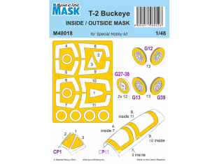 Special Hobby Masque avion M48018 T-2 Buckeye intérieur/extérieur kit Special Hobby 1/48