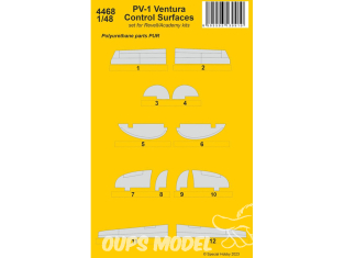 CMK kit resine 4468 Surfaces de contrôle PV-1 Ventura kits Académy et Revell 1/48