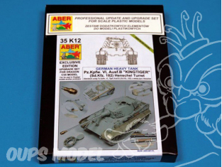 Aber 35K12 Kit amelioration Pz.Kpfw. VI, Ausf.B (Sd.Kfz. 182) King Tiger (Henschel Turret) 1/35