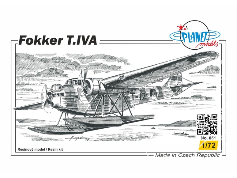 Planet Model PLT051 Fokker T.IVA full resine kit 1/72