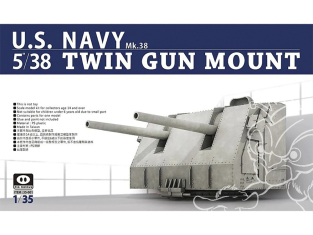 PIG Model maquette bateau 35-001 Twin Gun Mount U.S. Navy 1/35