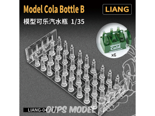 Liang Model accessoires 0419 Bouteilles Cola Type B x36 1/35