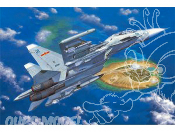 Trumpeter maquette avion 01659 CHASSEUR RUSSE Su-30MKK "Flanker" G 1/72