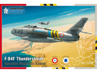 Special Hobby maquette avion 72492 F-84F Thunderstreak Operation Musketeer/Kadesh Armée de l'air Française 1/72