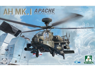 Takom maquette hélicoptère 2604 AH Mk.I Apache Hélicoptère d'attaque 1/35