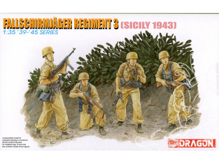 Dragon maquette militaire 6195 Régiment de parachutistes 3 (Sicile 1943) 1/35