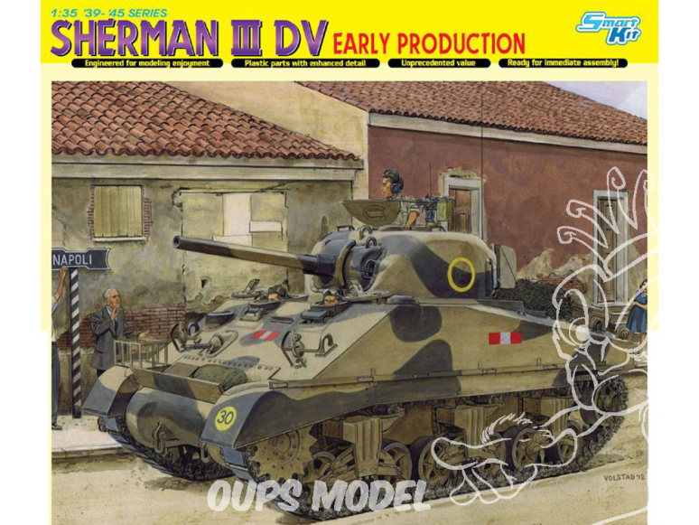 DRAGON maquette militaire 6573 Sherman III DV Début de Production 1/35
