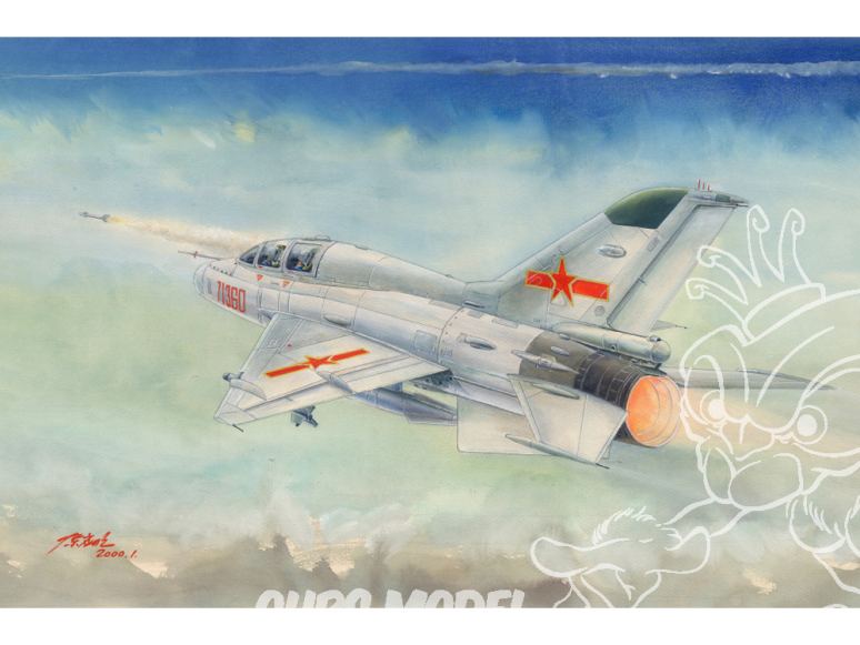 TRUMPETER maquette avion 02824 Avion d'entraînement chinois JJ-7 1/48