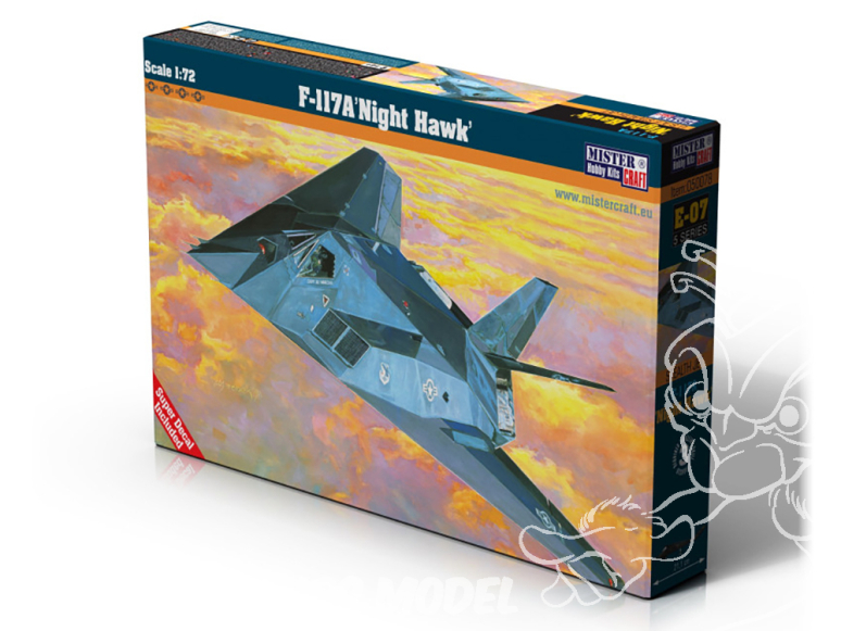 MISTER CRAFT maquette avion 050054 F-117A Night Hawk 1/72