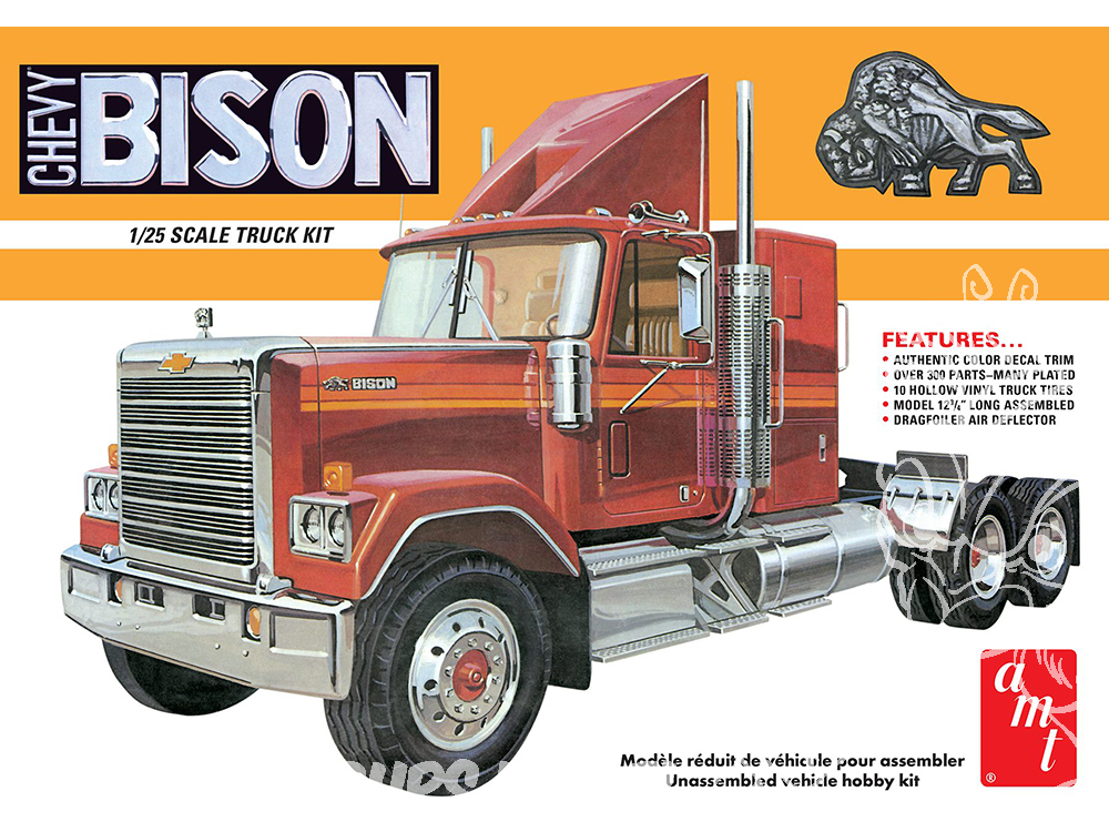 Maquette de camion en plastique CALIFORNIA HAULER Peterbilt 359 avec  couchette 1:25