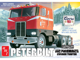 AMT maquette camion 1375 PETERBILT 352 PACEMAKER COE COORS BEER 1/25
