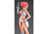 Hasegawa maquette figurine 64805 Creator Works KEI Tiré de l&#039;anime &quot;Dirty Pair&quot; 1/12