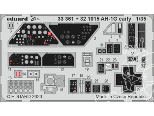 Eduard photodécoupe hélicoptére 33361 Zoom amélioration AH-1G Early Icm 1/35