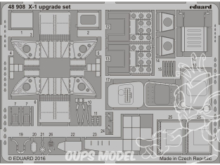 EDUARD photodecoupe avion 48908 Set amélioration X-1 Eduard 1/48