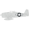 Eduard Express Mask EX996 Insignes nationaux Grumman F6F-3 US Eduard 1/48