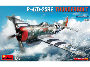 Mini Art maquette avion 48001 P-47D-25RE THUNDERBOLT. ADVANCED KIT 1/48