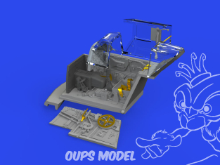 Eduard kit d'amelioration brassin Print 672342 Cockpit Messerschmitt Bf 109G-2 Eduard 1/72