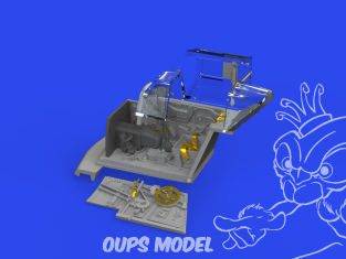 Eduard kit d'amelioration brassin Print 672343 Cockpit Messerschmitt Bf 109G-4 Eduard 1/72