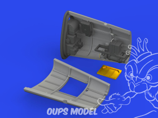 Eduard kit d'amelioration brassin Print 672344 Compartiment radio Messerschmitt Bf 109G Eduard 1/72
