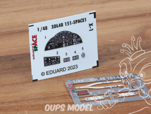 Eduard Space décalques 3D 3DL48151 X-1 Eduard 1/48