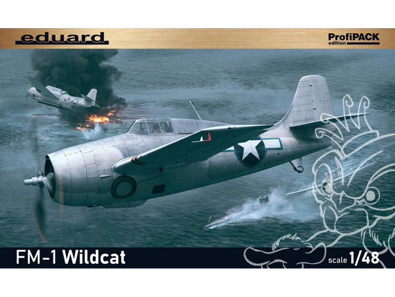 EDUARD maquette avion 82204 FM-1 Wildcat ProfiPack Edition 1/48