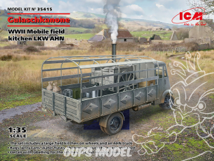 Icm maquette militaire 35415 Gulaschkanone Camion LKW AHN de cuisine mobile allemand de la Seconde Guerre mondiale 1/35