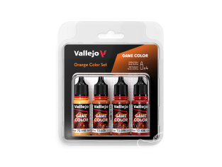 Vallejo Peinture Acrylique Game Color 72381 Color Set Orange 4x18ml