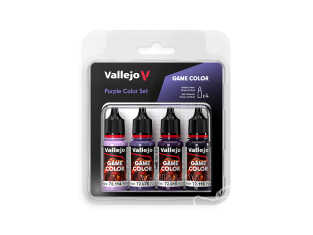 Vallejo Peinture Acrylique Game Color 72382 Color Set Violet 4x18ml