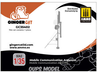 Ginger Cat accessoire GC35402 Antenne de communication mobile 1/35