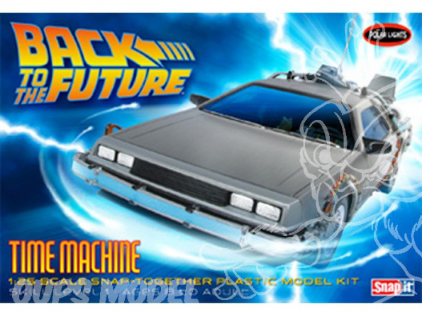 Polar Lights maquette voiture 0911 De Lorean retour vers le futur Snap Kit 1/25