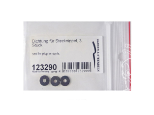 Harder & Steenbeck AEROGRAPHE 123290 3 JOINTS POUR PLUG IN NIPPLE G 1/8" pour 104063 et 104065