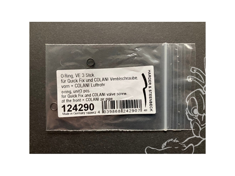Harder & Steenbeck AEROGRAPHE 124290 3 JOINTS TORIQUE POUR FIXATION RAPIDE ET VIS DE VALVE COLANI À L'AVANT et TUYAU D'AIR