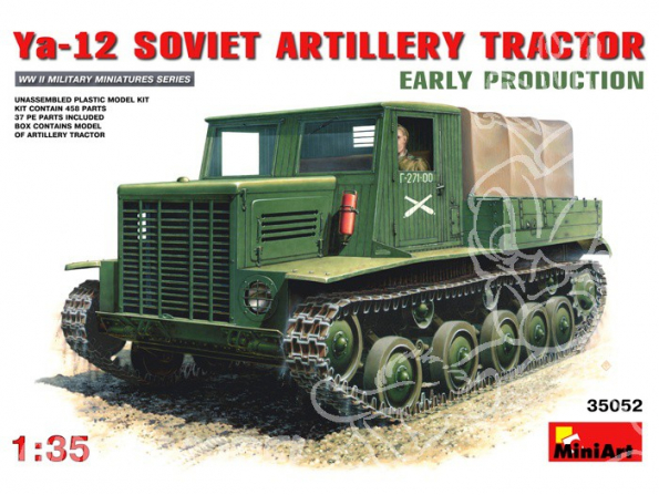 MINI ART maquette militaire 35052 TRACTEUR D ARTILLERIE SOVIETIQUE Ya-12 (début de production) 1/35