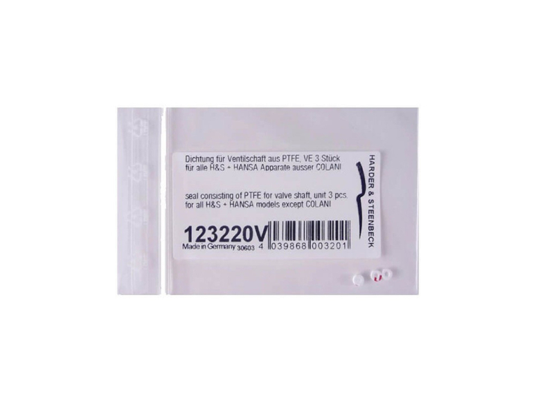 Harder & Steenbeck AEROGRAPHE 123220V Joint PTFE pour arbre de vanne (3pcs) pour tous les modèles Harder & Steenbeck et HANSA