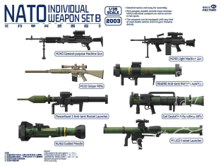 Magic Factory Maquette militaire 2003 Ensemble d'armes individuelles OTAN set B 1/35