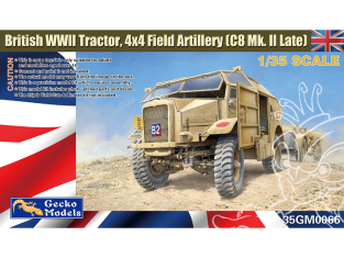 Gecko Models maquettes militaire 35GM0066 Tracteur d'artillerie de campagne 4x4 de l'armée britannique WWII C8 Mk.II tardif 1/35