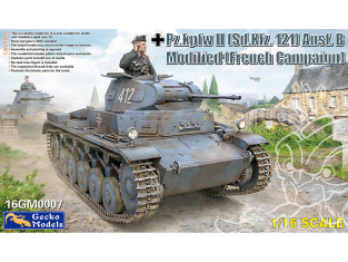 Gecko Models maquettes militaire 16GM0007 Pz.kpfw II allemand (Sd.Kfz. 121) Ausf.B modifié Campagne de France 1/16