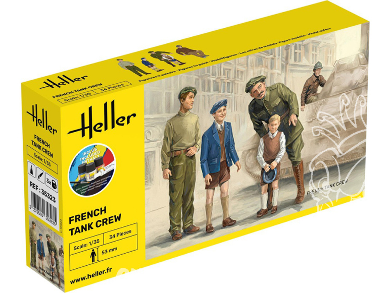 Heller maquette militaire 35323 STARTER KIT Troupes françaises de montagne inclus peintures principale colle pinceau 1/35