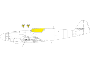 Eduard Express Mask EX1002 Messeschmitt Bf 109K-4 Eduard 1/48