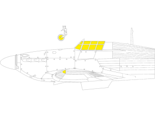 Eduard Express Mask EX1000 Hurricane Mk.IIc TFace 1/48