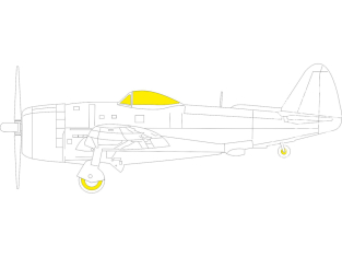 Eduard Express Mask EX997 P-47D-25 Mini Art 1/48