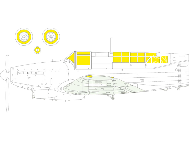 Eduard Express Mask EX999 Fulmar Mk.I TFace Trumpeter 1/48