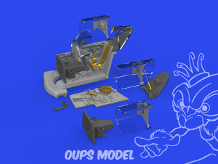 Eduard kit d'amelioration brassin Print 672347 Cockpit Messerschmitt Bf 109G-5/G-6 Eduard 1/72